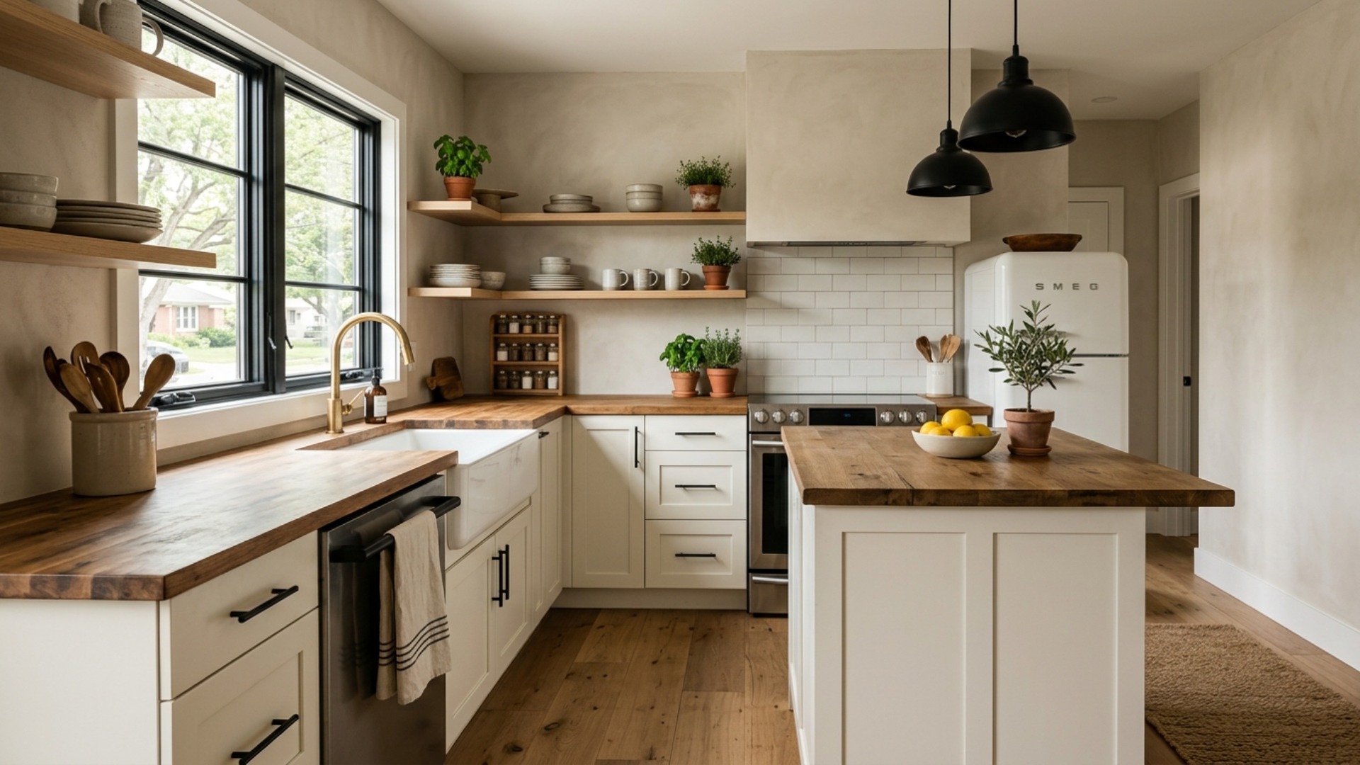 IKEA-Only Kitchen Ideas in Modern Farmhouse Style