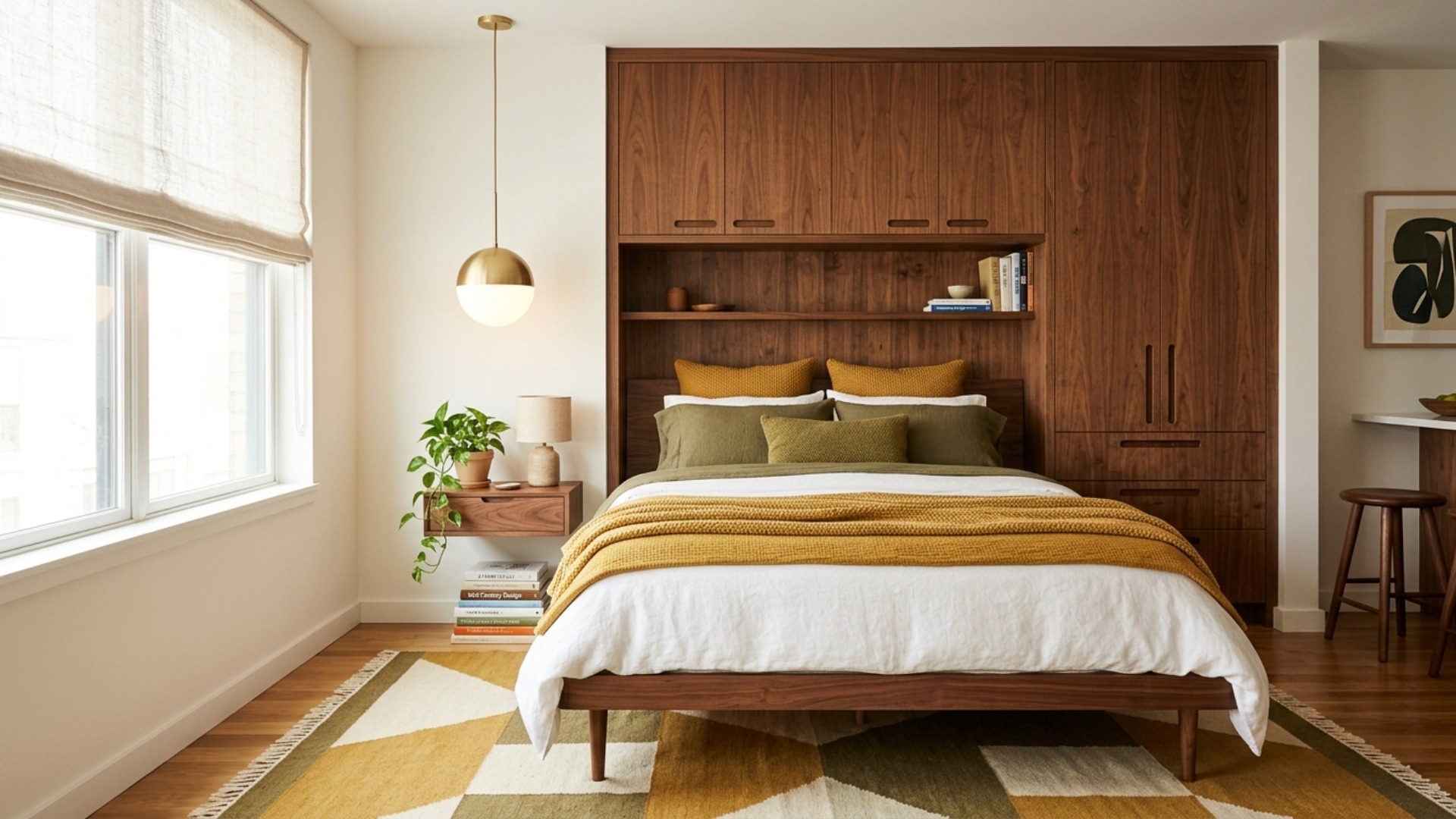 Mid Century Modern Bedroom Ideas for a Small Space