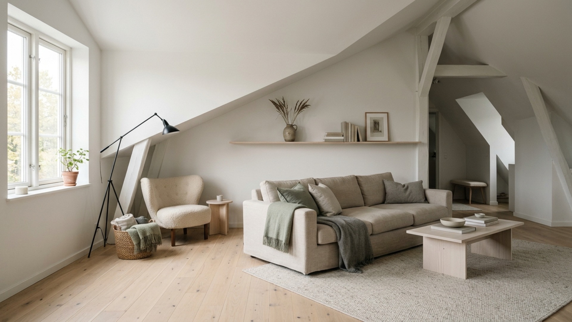 Scandinavian Living Room Ideas for an Awkward Layout