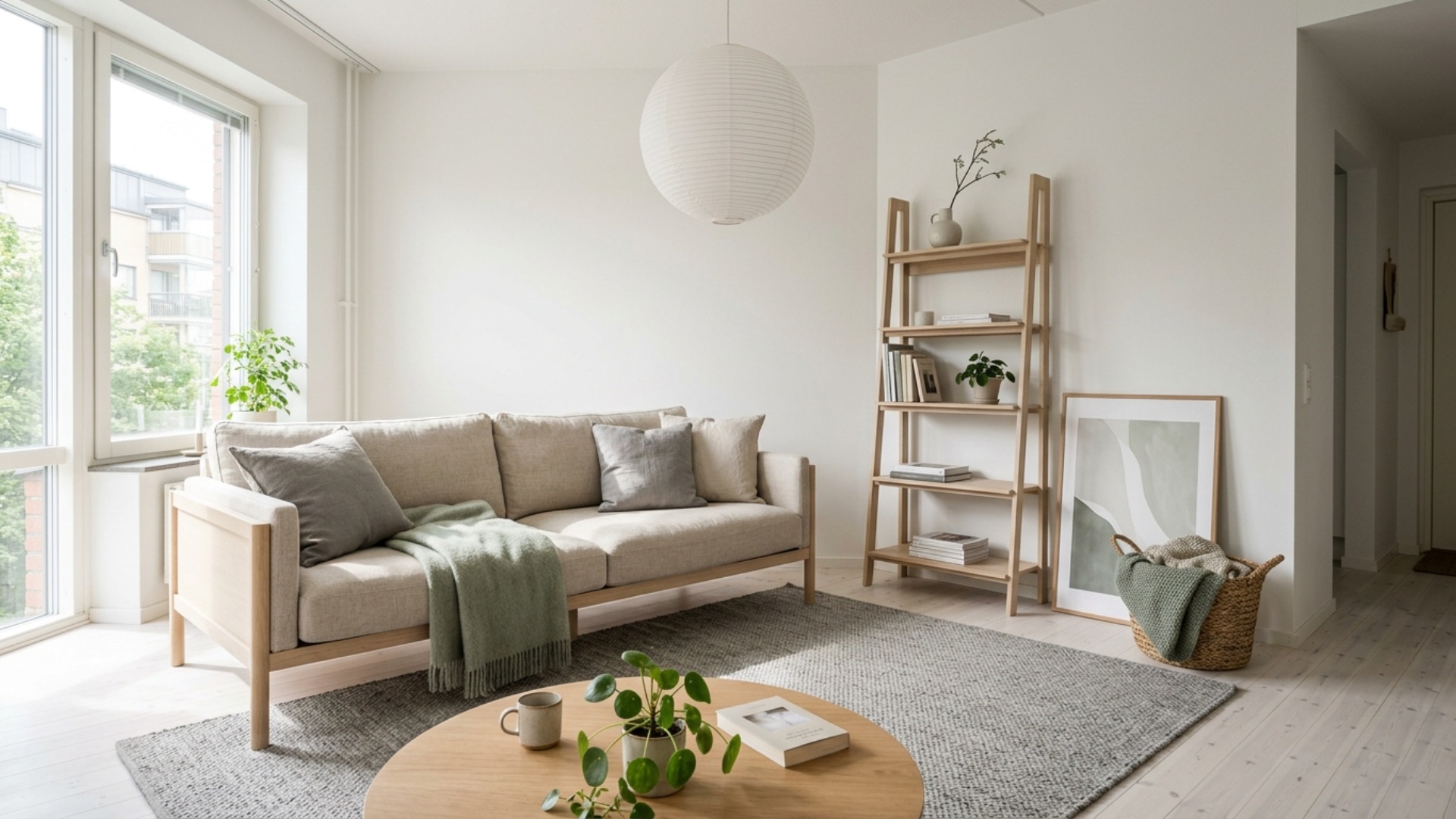 Scandinavian Living Room Ideas for a Rental Makeover