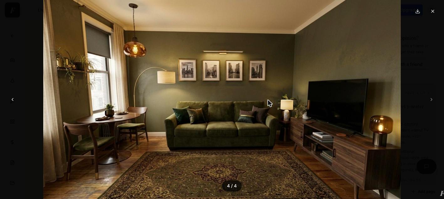 An arc floor lamp, a table lamp and a picture light replace the flat overhead glow.