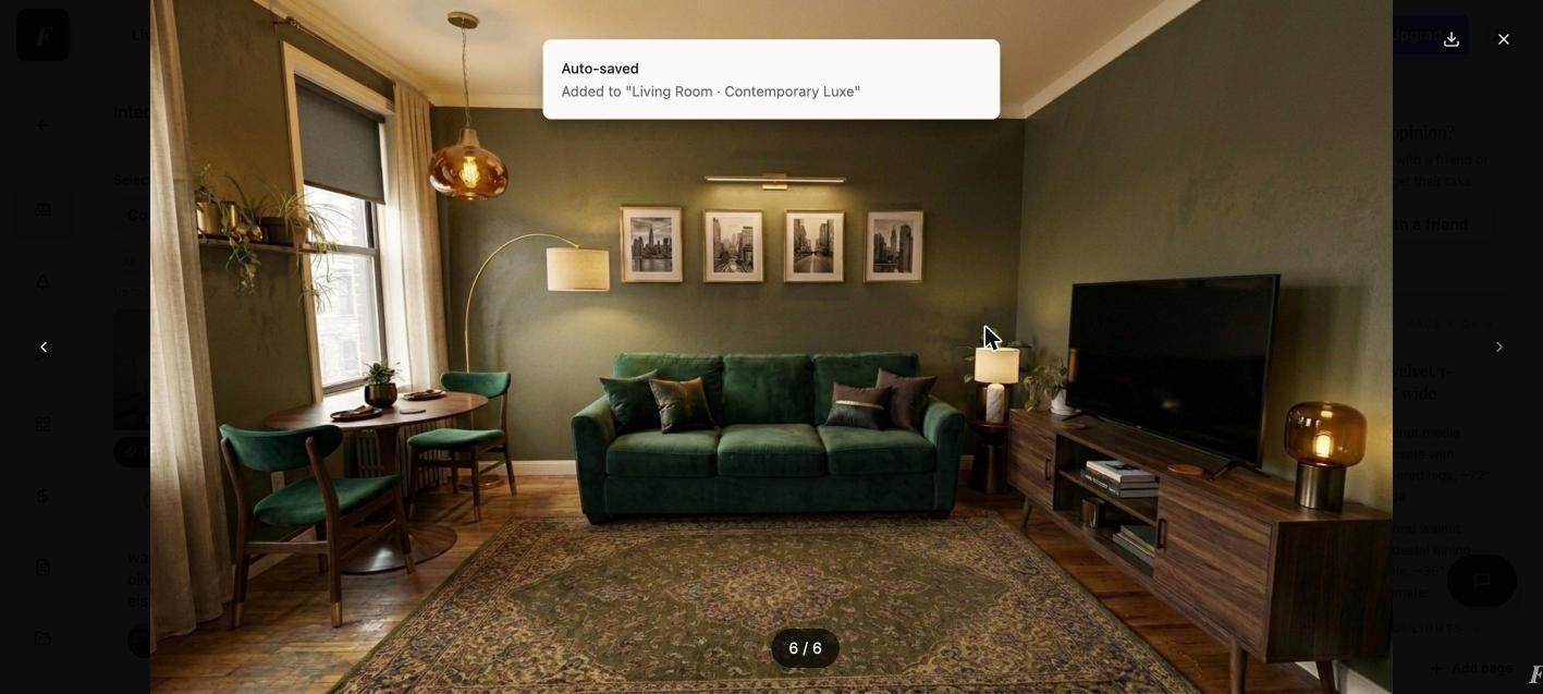 A properly scaled rug slides under the furniture and anchors the whole seating zone.