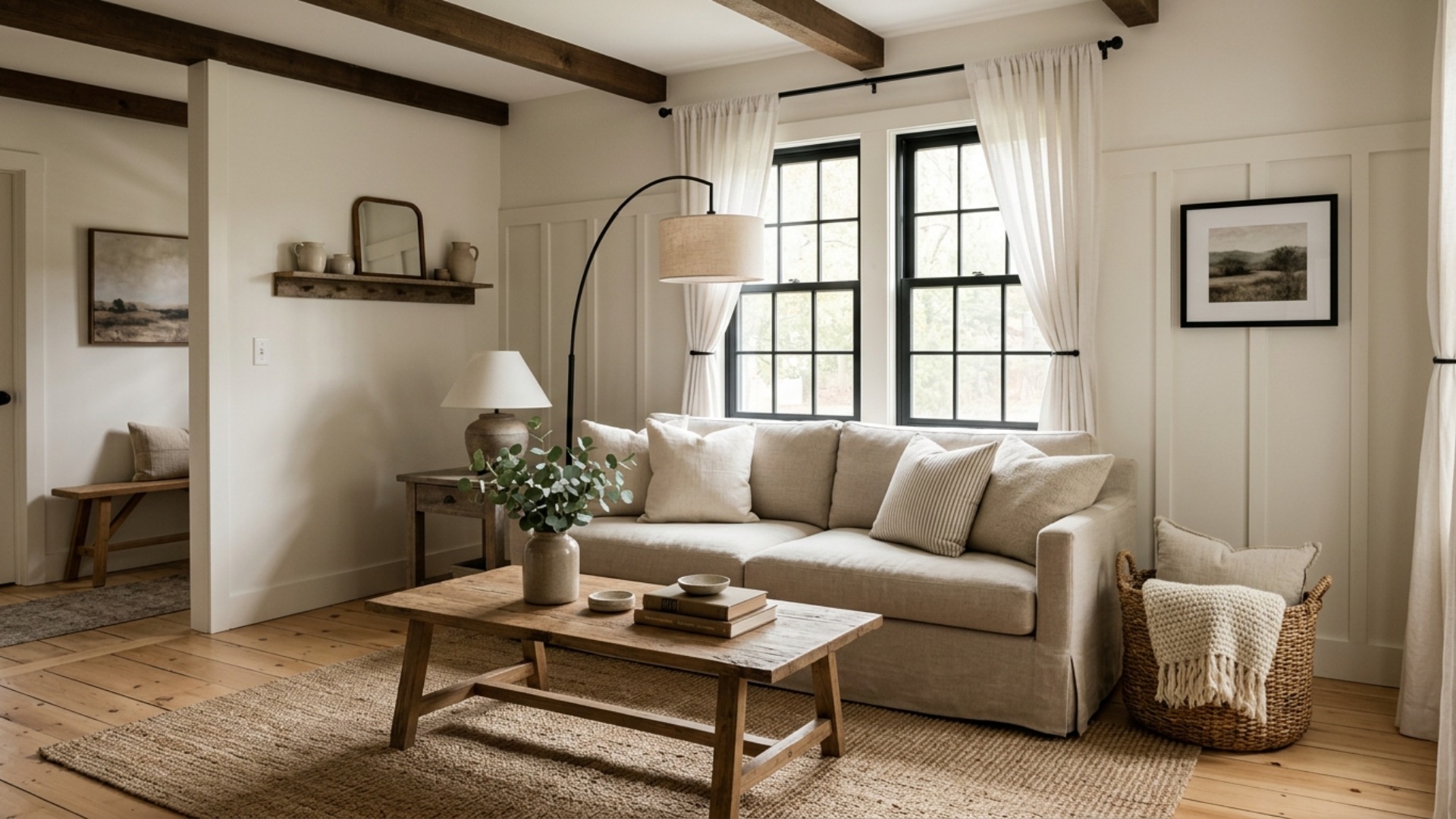 Modern Farmhouse Living Room Ideas Under $5K