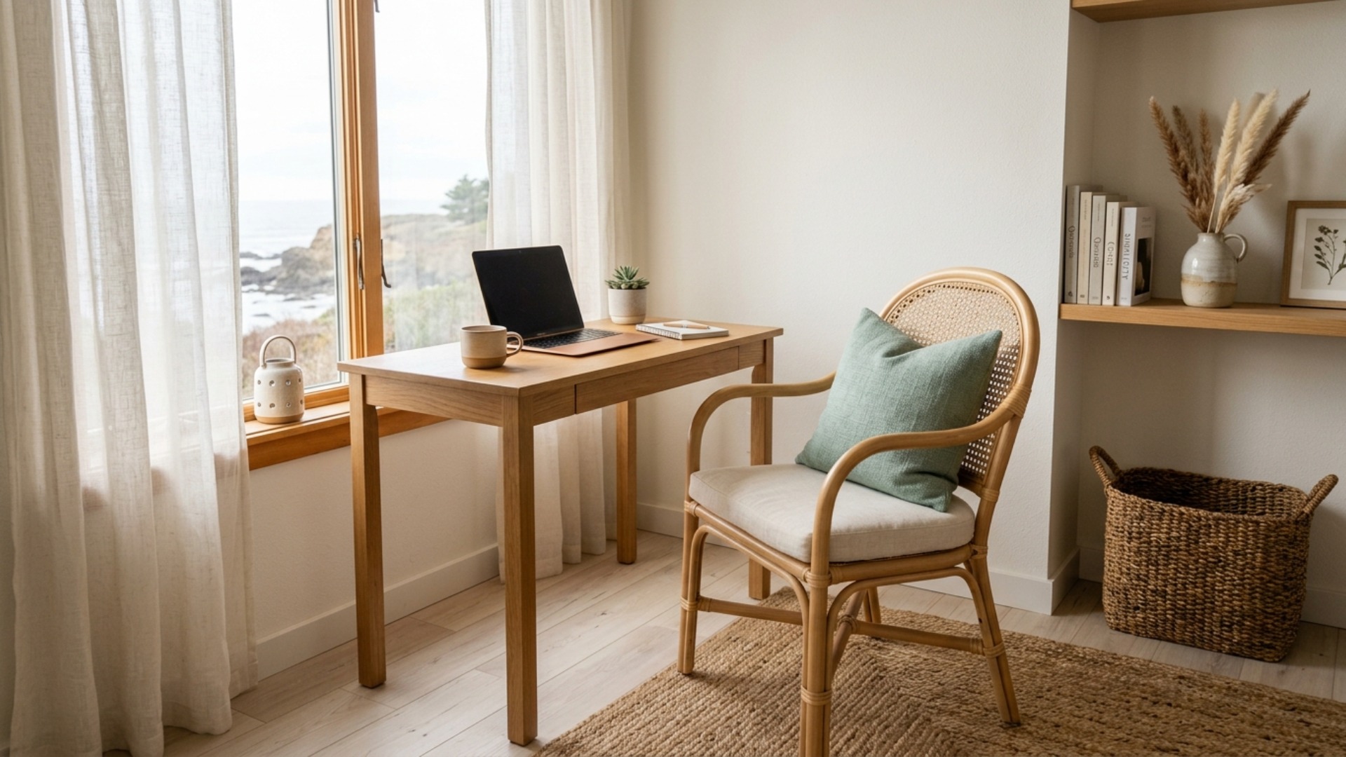 Coastal Home Office Ideas for Your First Apartment