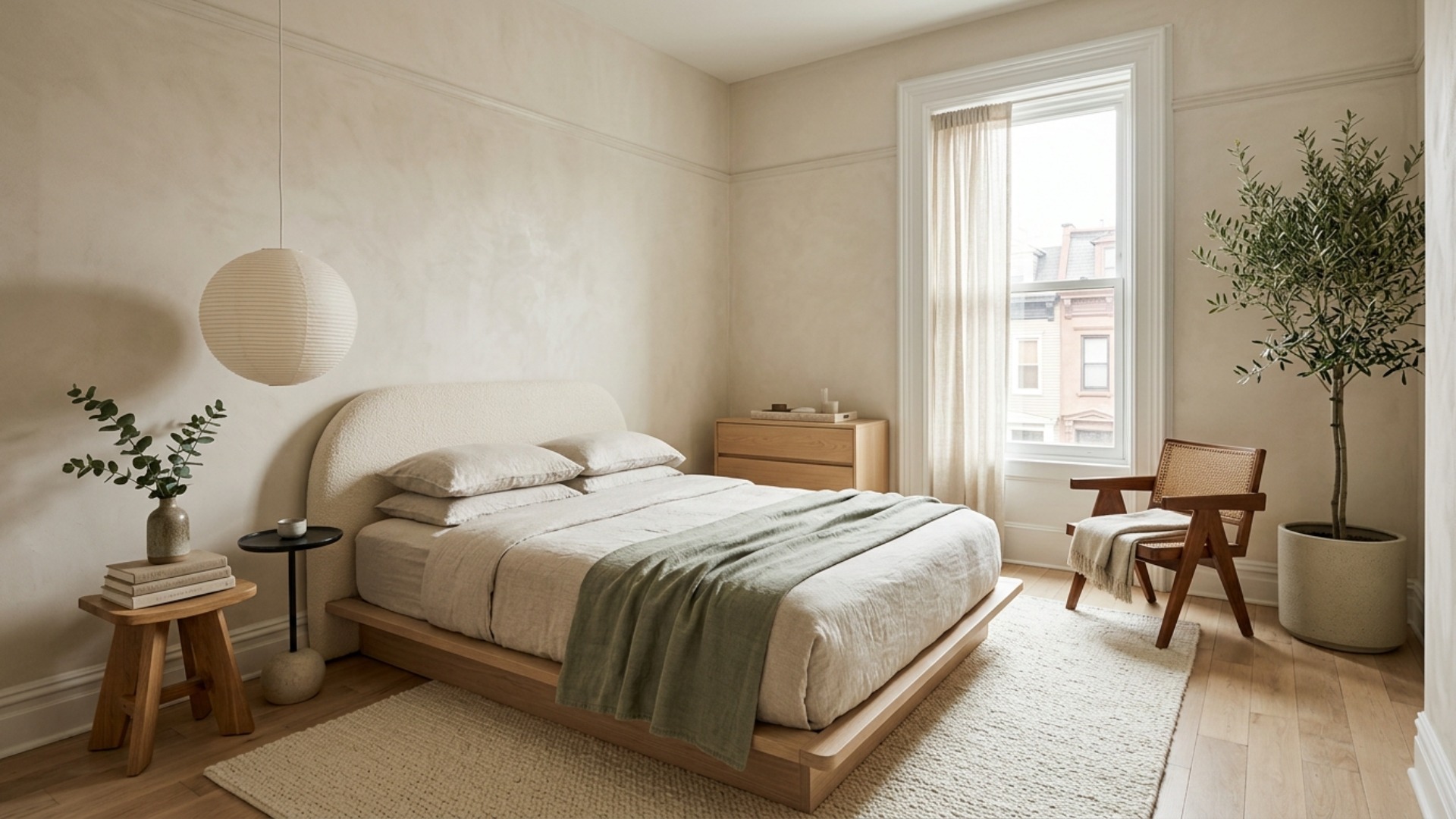 Organic Modern Bedroom Ideas for Small NYC Apartments