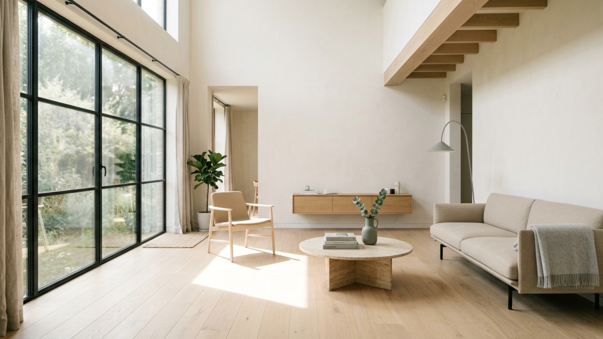 Minimalist Living Room Ideas for a Couple's First Home