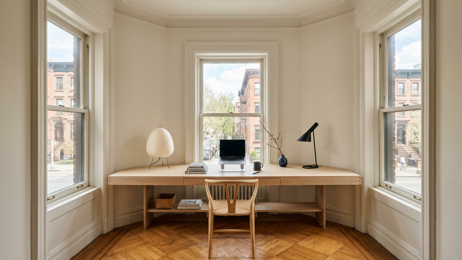 Japandi Home Office Ideas for Small NYC Apartments