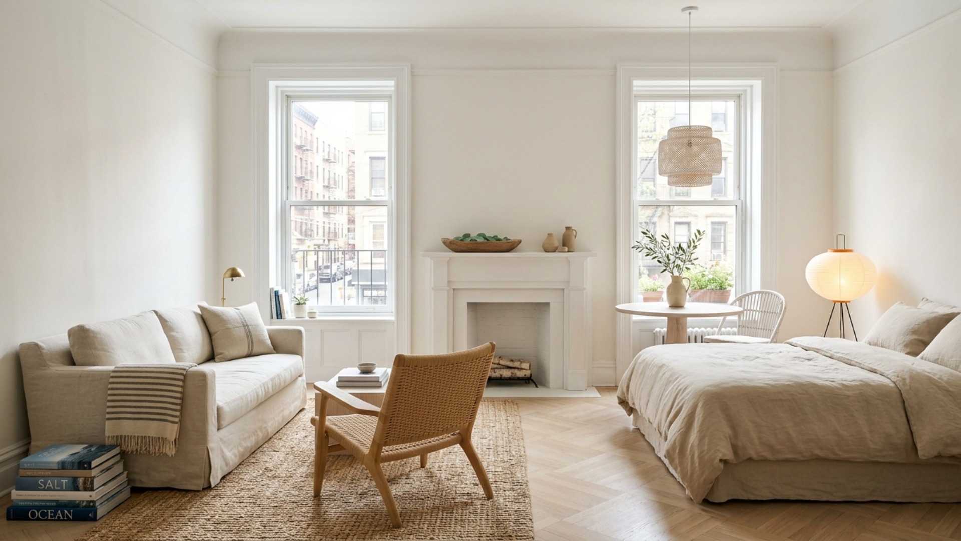 Coastal Studio Apartment Ideas for a Small NYC Apartment
