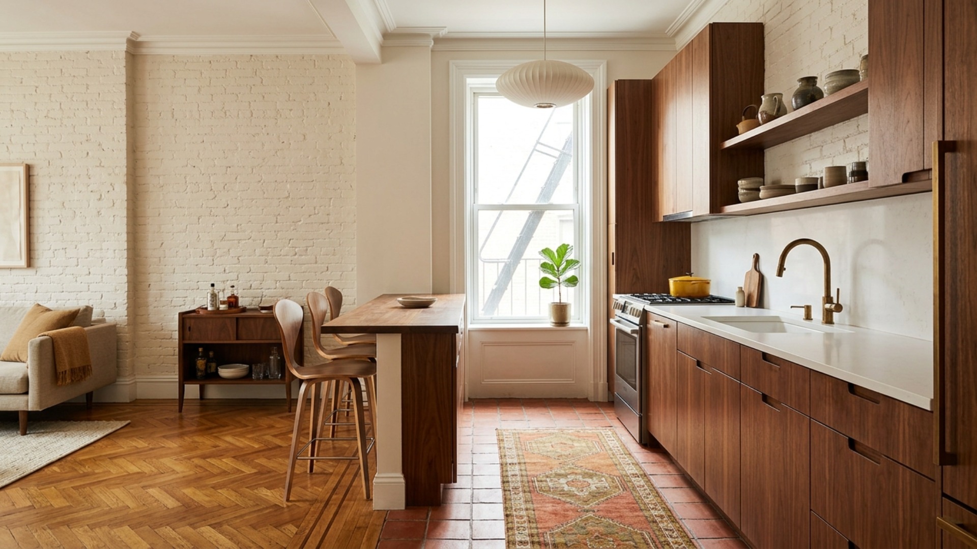 Mid Century Modern Kitchen Ideas for a Small NYC Apartment