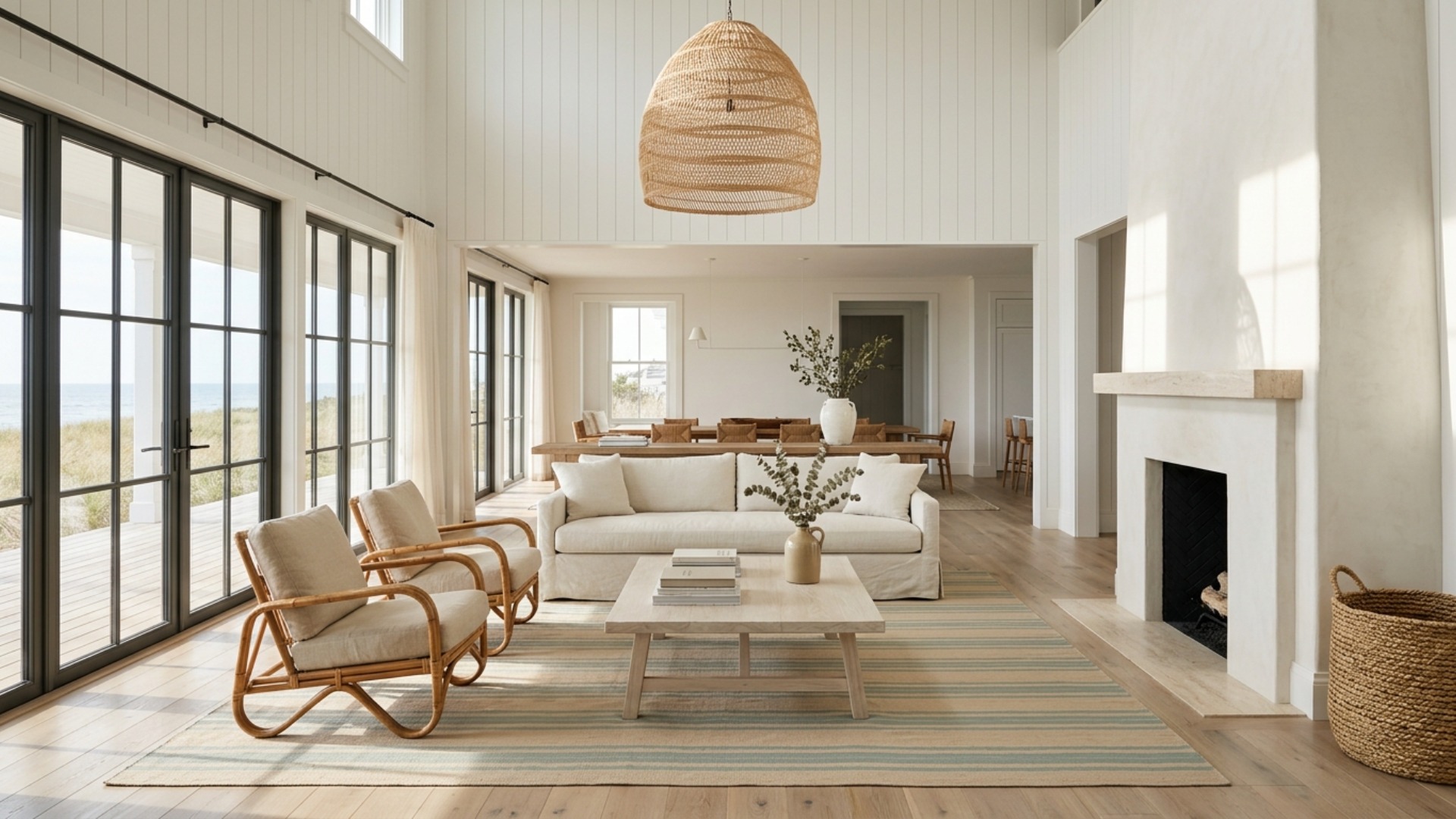 Coastal Living Room Ideas for an Open Plan Layout