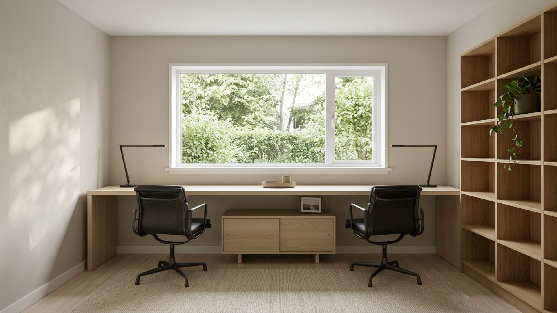 Minimalist Home Office Ideas for a Couple's First Home