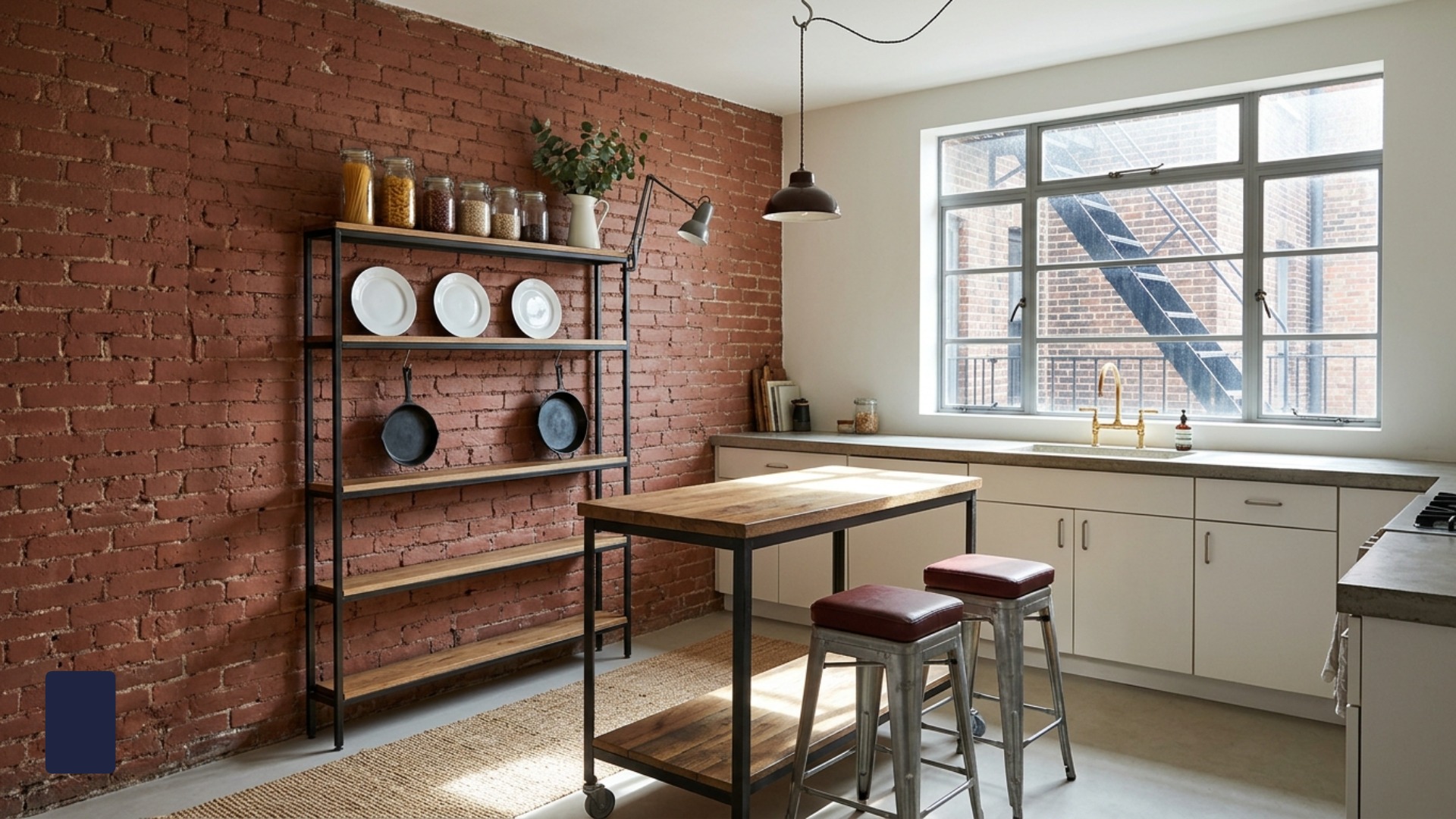 Industrial Kitchen Ideas for a Rental Makeover