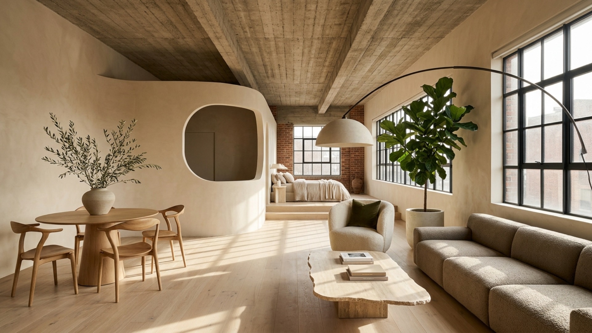 Organic Modern Studio Apartment Ideas for New Homeowners