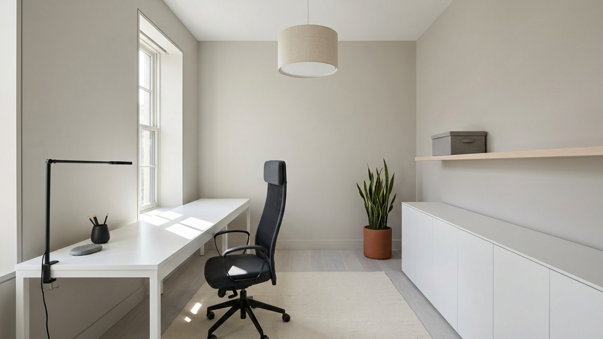 Minimalist Home Office Ideas Using Only IKEA