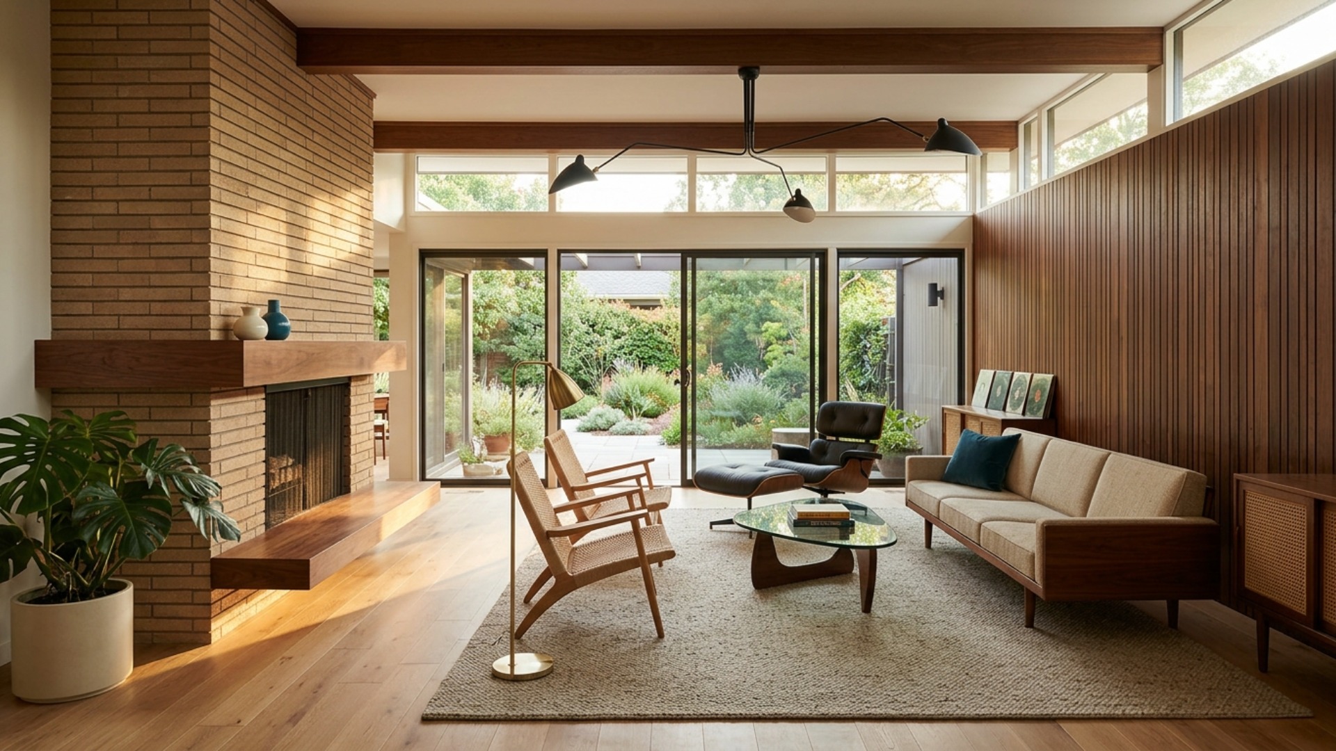 Mid Century Modern Living Room Ideas for a Couple's First Home