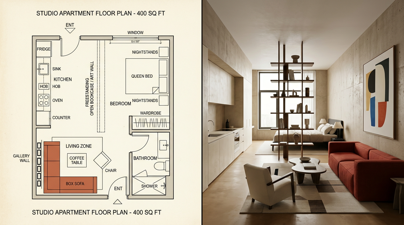 Studio Unit Layout Horizontal Studio Apartment Layouts: 12 Floor Plans That Actually Work