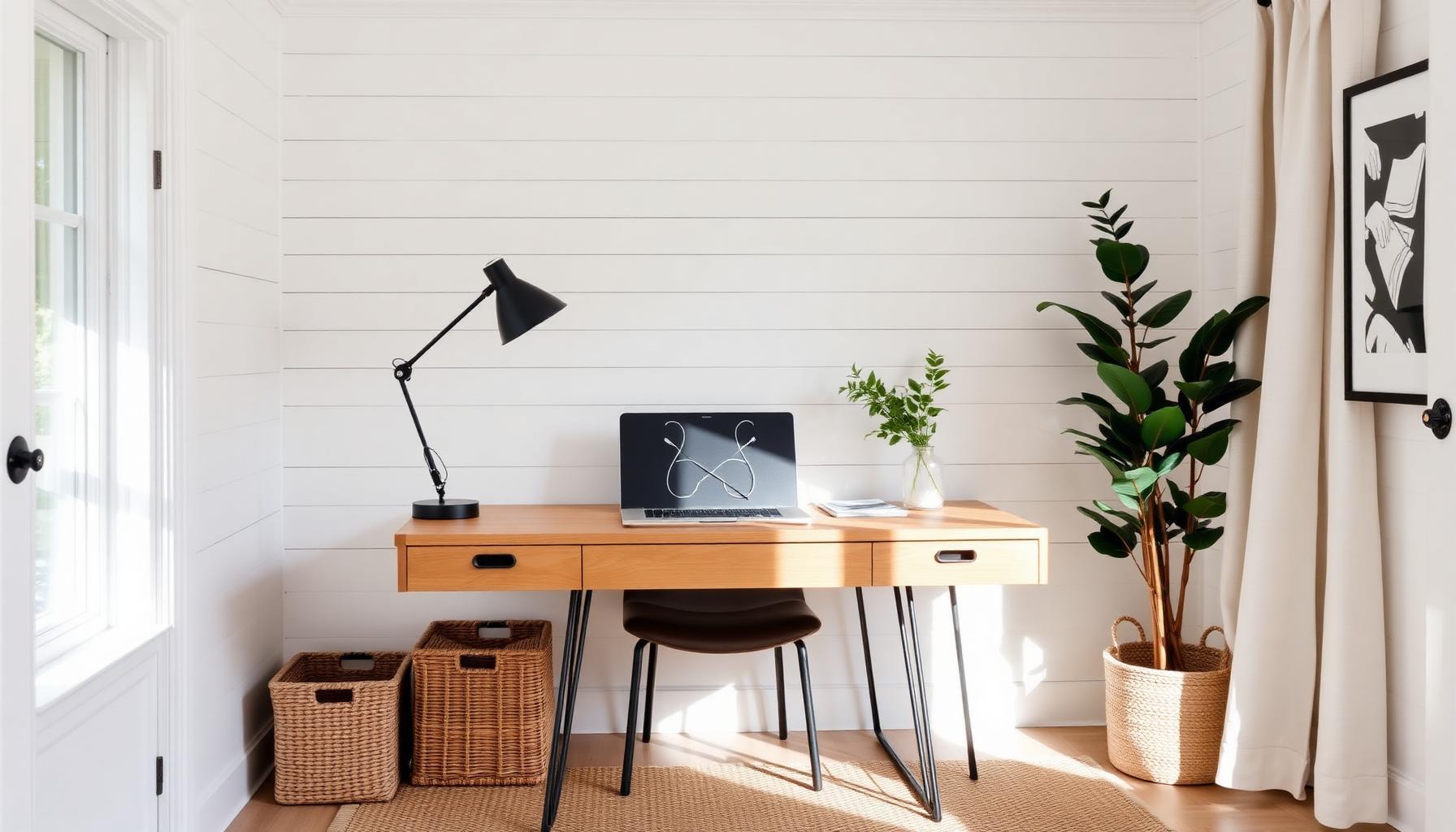 IKEA-Only Home Office Ideas in Modern Farmhouse Style