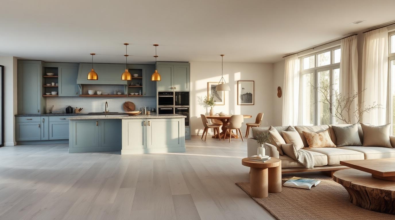 Coastal Kitchen Ideas for an Open Plan That Actually Feels Zoned