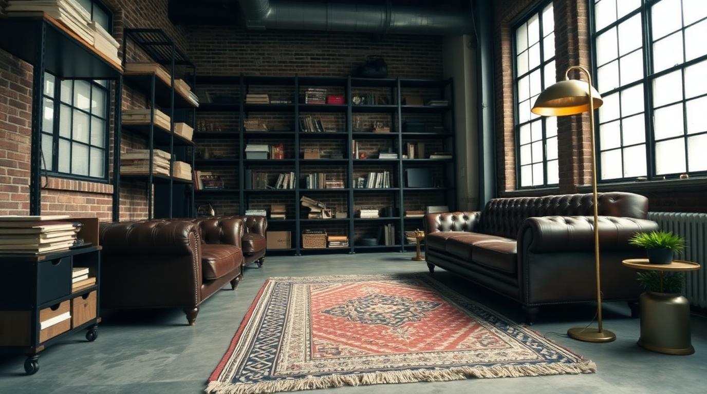 Industrial Living Room Ideas That Maximize a Small Studio