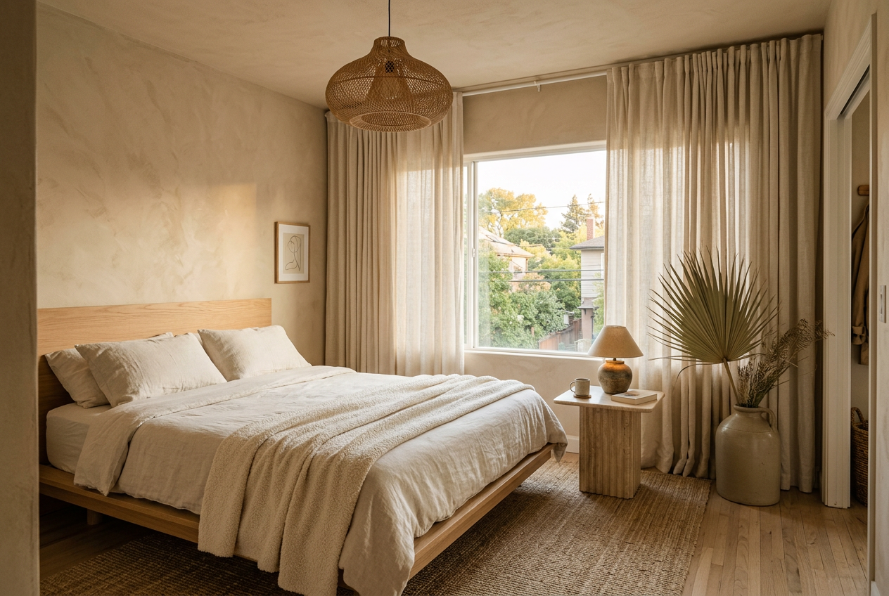 Organic Modern Bedroom Ideas for a First Apartment