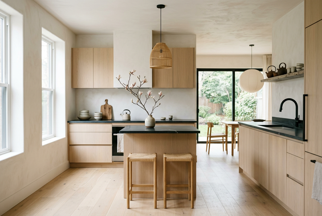 Japandi Kitchen Ideas for New Homeowners